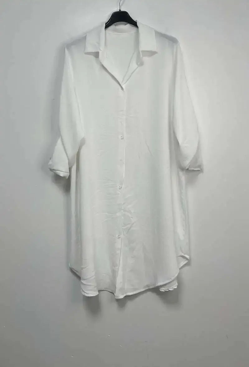 Chemise Large Unie, Plusieurs Couleurs au choix! YOPHIY CURVES YOPHIY CURVES