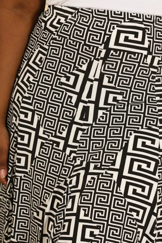 Jupe Patineuse Evasée - Trapèze - Bordeaux (Copy) YOPHIY CURVES