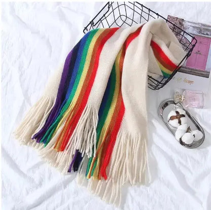 Echarpe chaude Arc-en-ciel YOPHIY CURVES YOPHIY CURVES