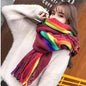 Echarpe chaude Arc-en-ciel YOPHIY CURVES YOPHIY CURVES