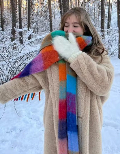 Echarpe Epaisse à Carreaux Cachemire YOPHIY CURVES YOPHIY CURVES