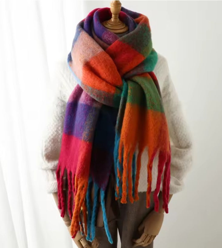 Echarpe Epaisse à Carreaux Cachemire YOPHIY CURVES YOPHIY CURVES