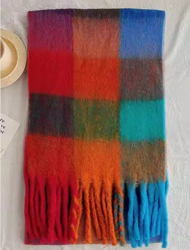 Echarpe Epaisse à Carreaux Cachemire YOPHIY CURVES YOPHIY CURVES