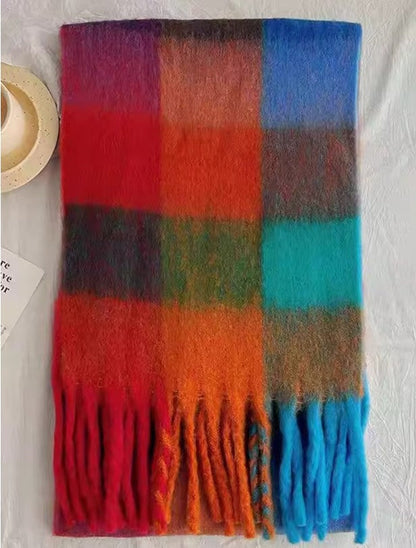 Echarpe Epaisse à Carreaux Cachemire YOPHIY CURVES YOPHIY CURVES