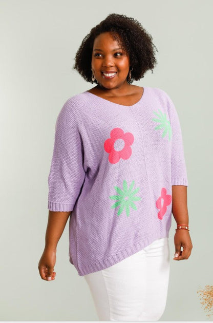 Gilet Floral Respirant Manche 3/4- Plusieurs Couleurs Disponibles YOPHIY CURVES YOPHIY CURVES