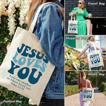Sac en Toile - Aime Comme Jésus - YOPHIY CURVES YOPHIY CURVES YOPHIY CURVES