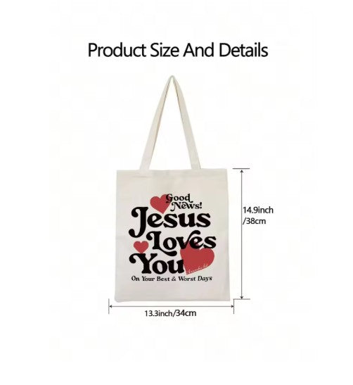 Sac en Toile - Aime Comme Jésus - YOPHIY CURVES YOPHIY CURVES YOPHIY CURVES