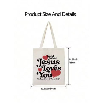 Sac en Toile - Aime Comme Jésus - YOPHIY CURVES YOPHIY CURVES YOPHIY CURVES