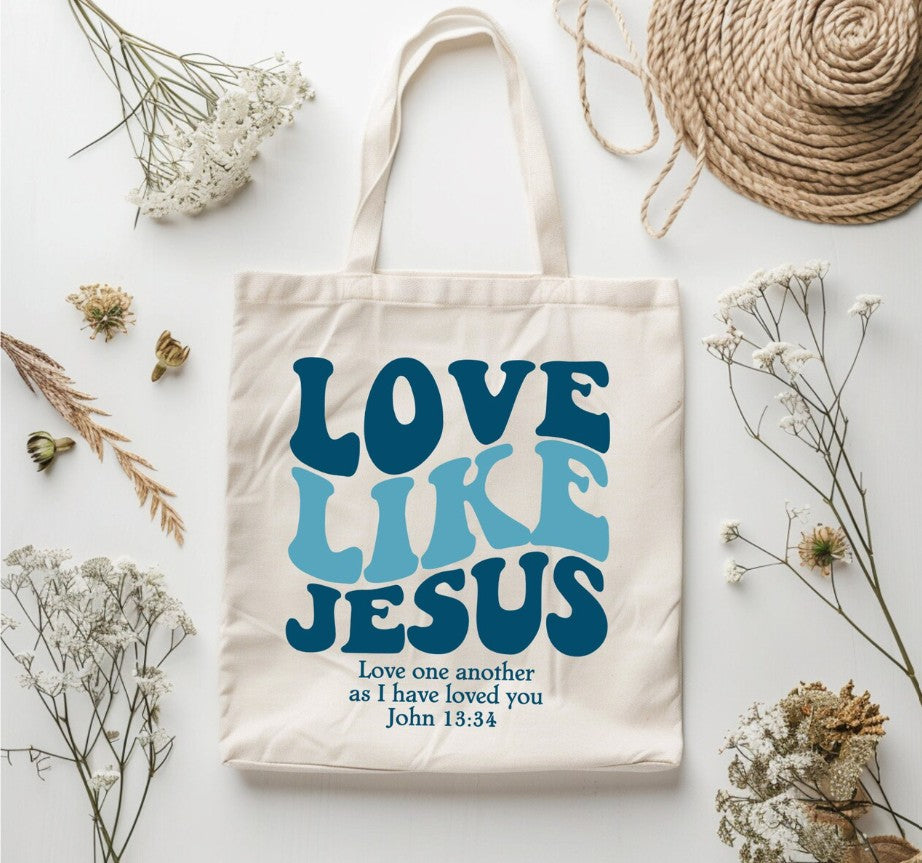 Sac en Toile - Aime Comme Jésus - YOPHIY CURVES YOPHIY CURVES YOPHIY CURVES