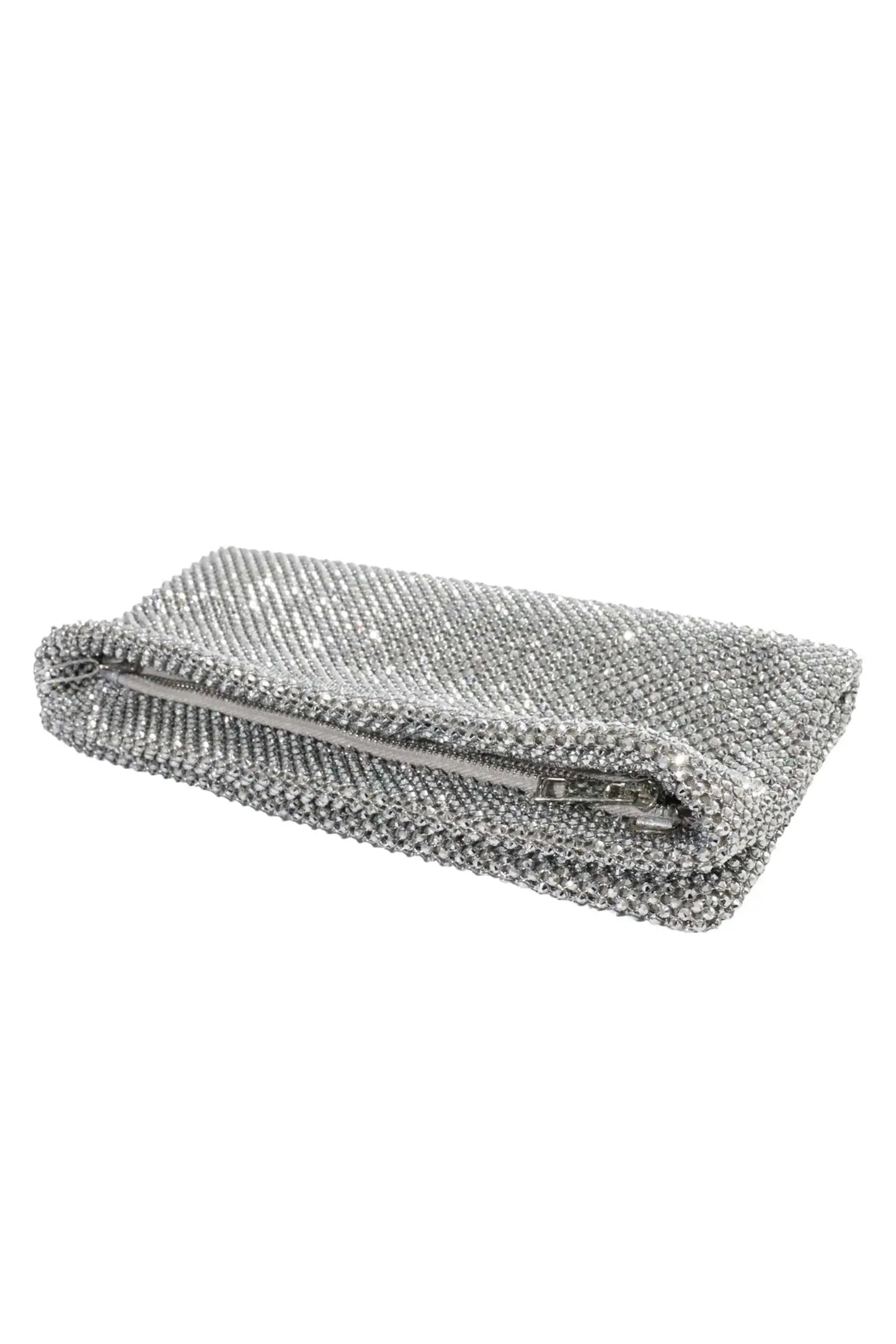 Pochette de Soirée Flexible Polyvalente - Sac à Main- Strass -Argent YOPHIY CURVES