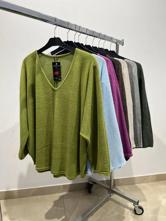 Pull Col-V Epais YOPHIY CURVES YOPHIY CURVES