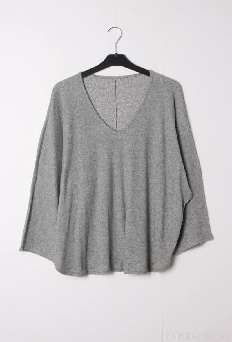 Pull Col-V Epais YOPHIY CURVES YOPHIY CURVES