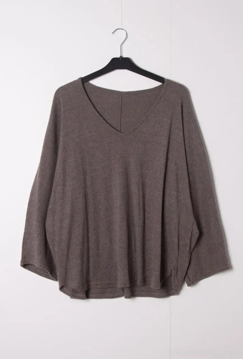 Pull Col-V Epais YOPHIY CURVES YOPHIY CURVES