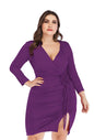 Robe Cache Cœur - Violet YOPHIY CURVES