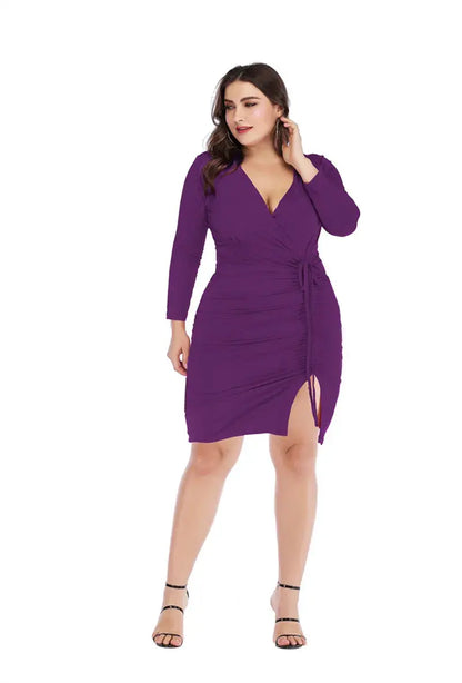 Robe Cache Cœur - Violet YOPHIY CURVES