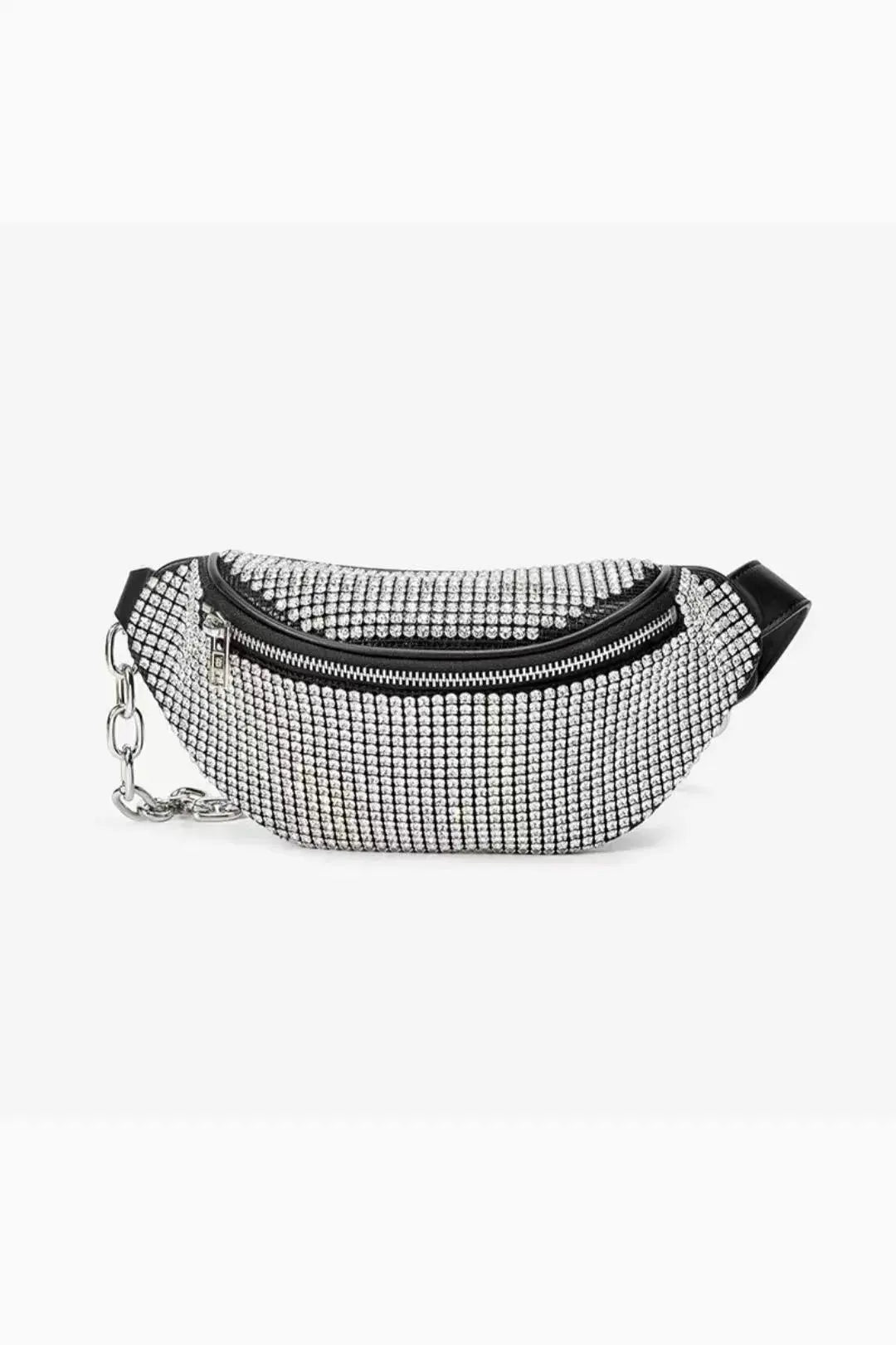 Sac Banane Strass Argenté YOPHIY CURVES