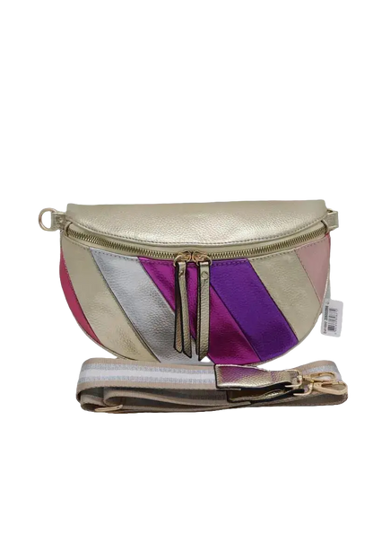 Sac banane simili cuir doré rose violet- Bandoulière YOPHIY CURVES YOPHIY CURVES