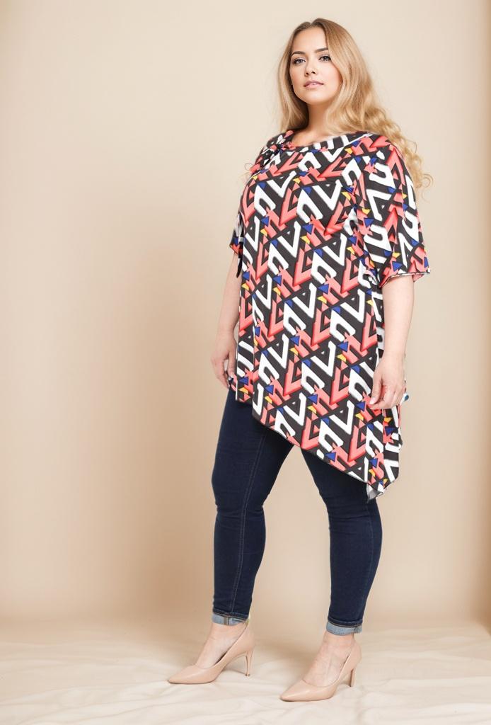 Tunique Tendance à Motifs Géométriques YOPHIY CURVES YOPHIY CURVES
