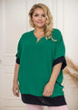 Tunique Verte Elégante Strass - Grande Taille YOPHIY CURVES YOPHIY CURVES